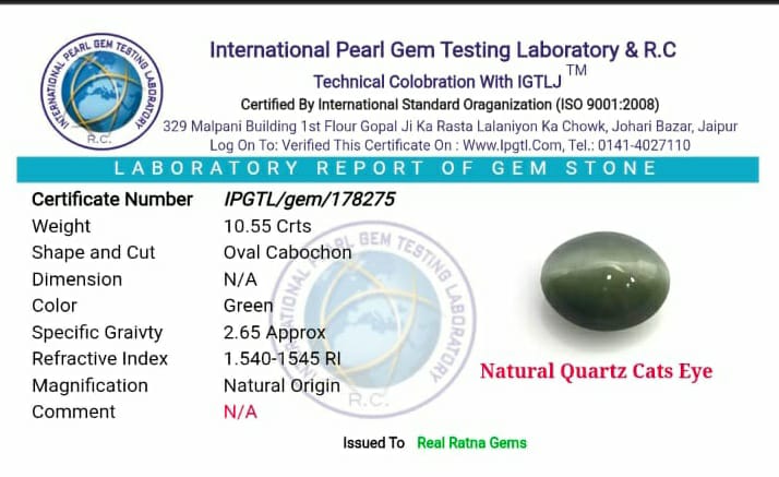 LEHSUNIA(CAT'S EYE) GEMSTONE