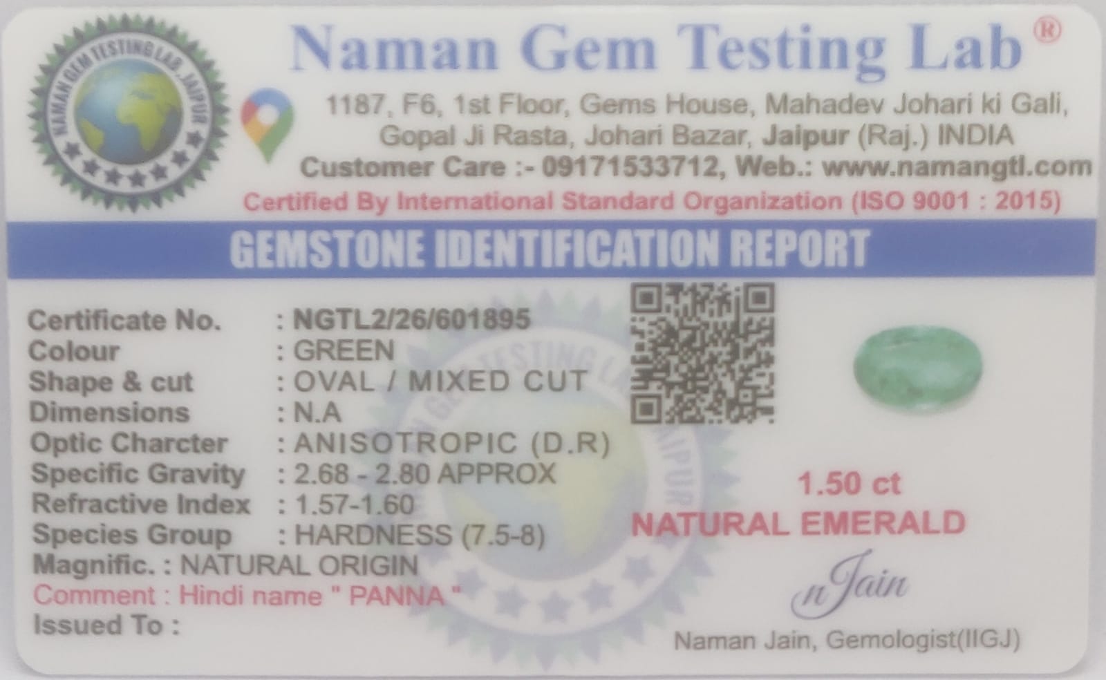 Panna- GEMSTONE