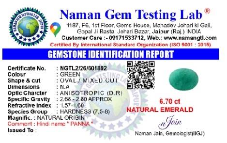 Panna- GEMSTONE